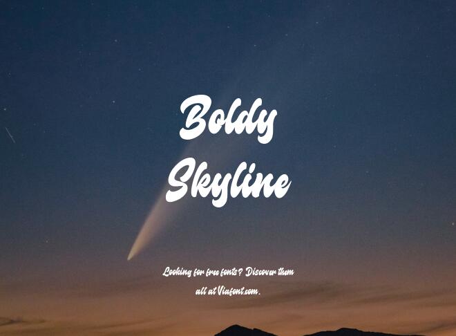 Boldy Skyline Font