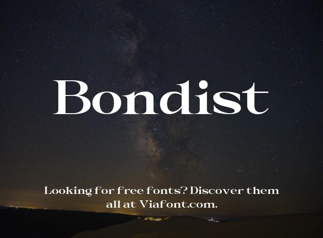 Bondist Font