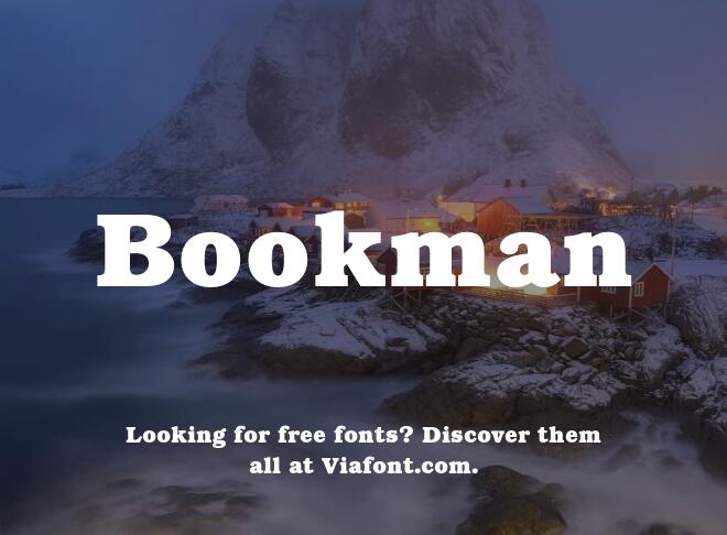Bookman Font