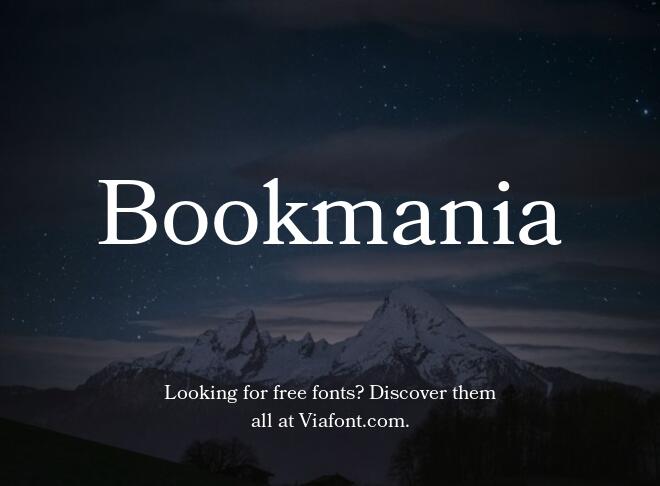 Bookmania Font