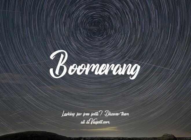 Boomerang Font