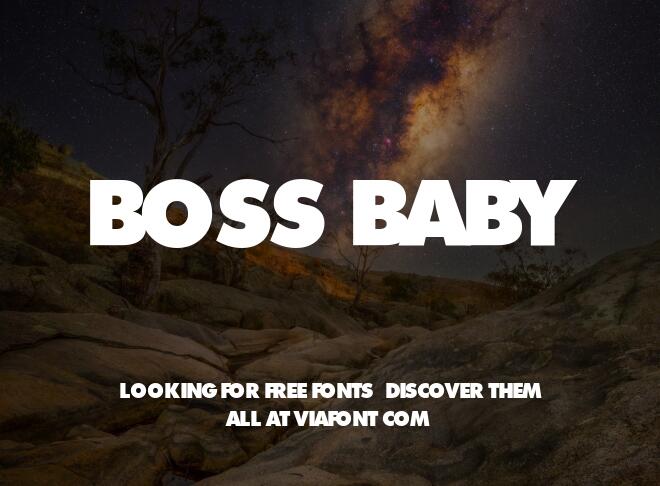 Boss Baby Font