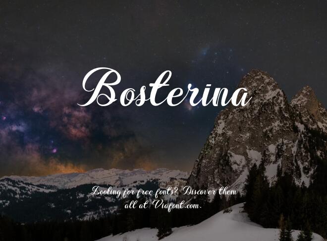 Bosterina Font