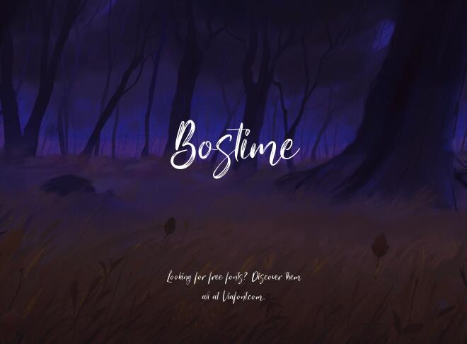 Bostime Font