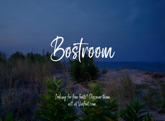Bostroom Font