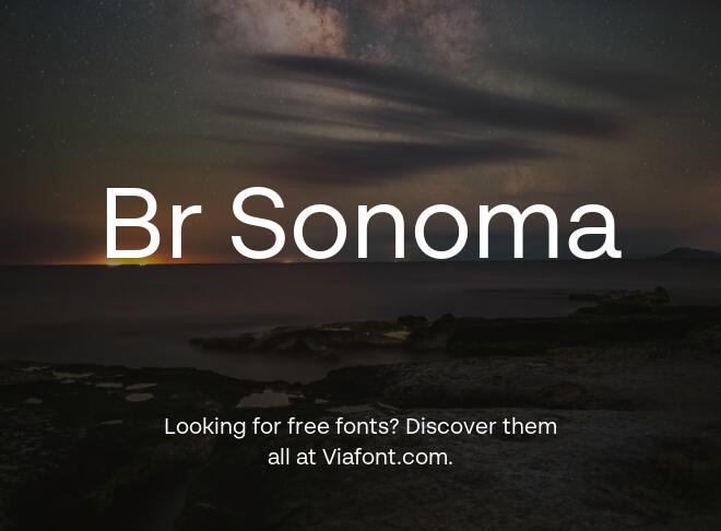 Br Sonoma Font