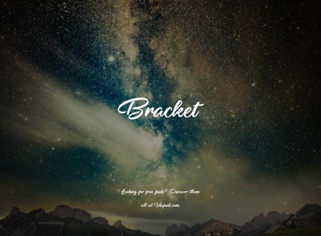Bracket Font