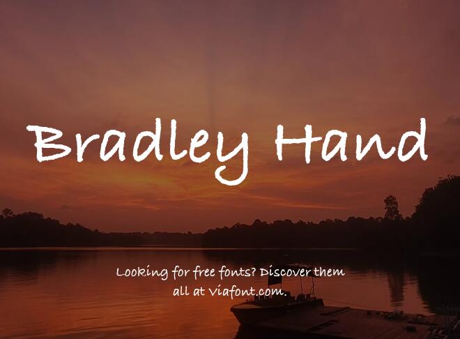 Bradley Hand Font