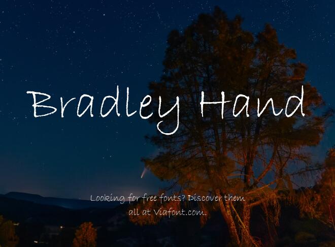 Bradley Hand Font