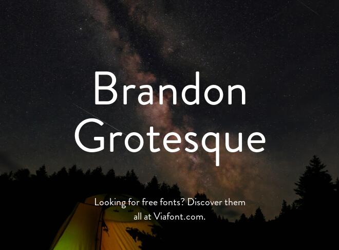 Brandon Grotesque Font