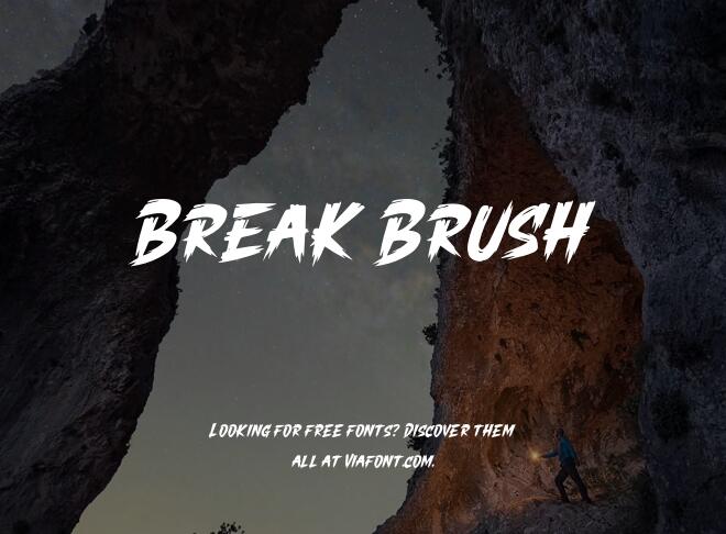 Break Brush Font