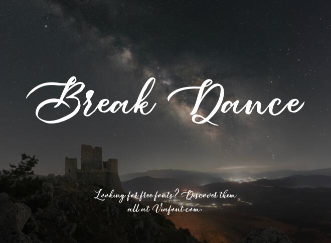 Break Dance Font