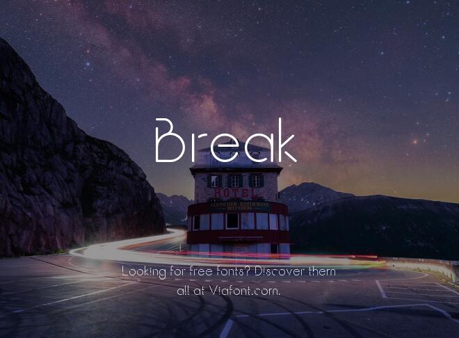 Break Font