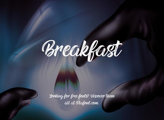 Breakfast Font