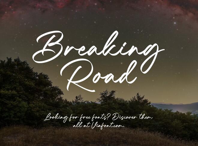 Breaking Road Font