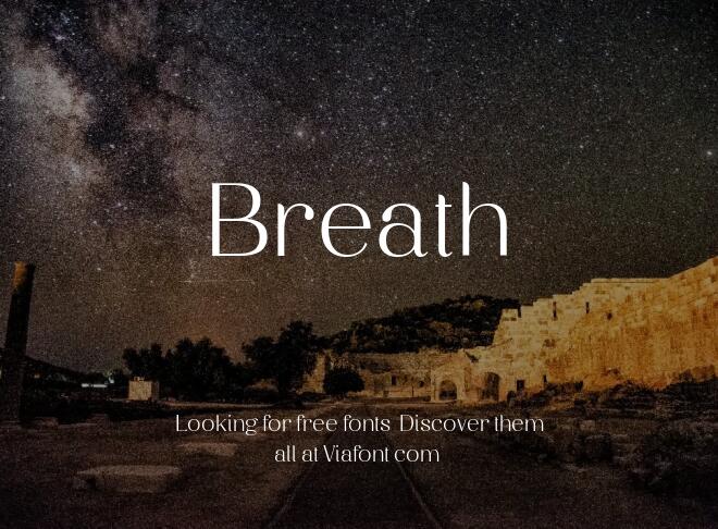 Breath Font