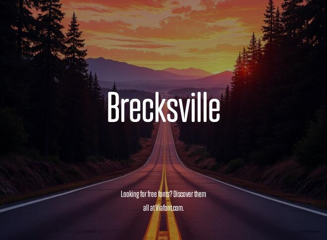 Brecksville Font