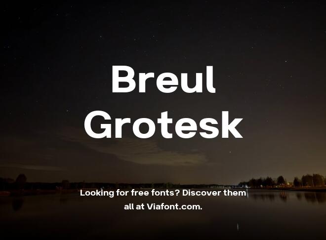 Breul Grotesk Font