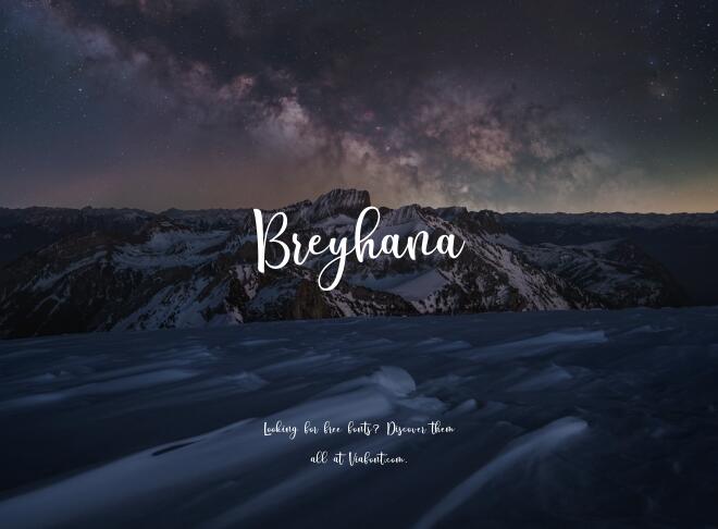 Breyhana Font