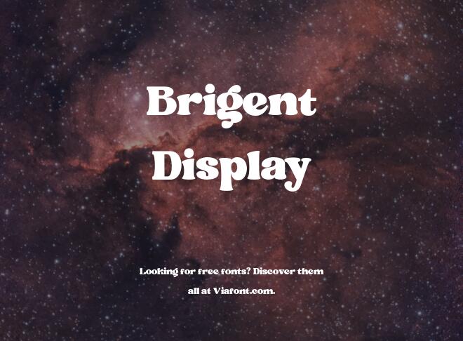 Brigent Display Font