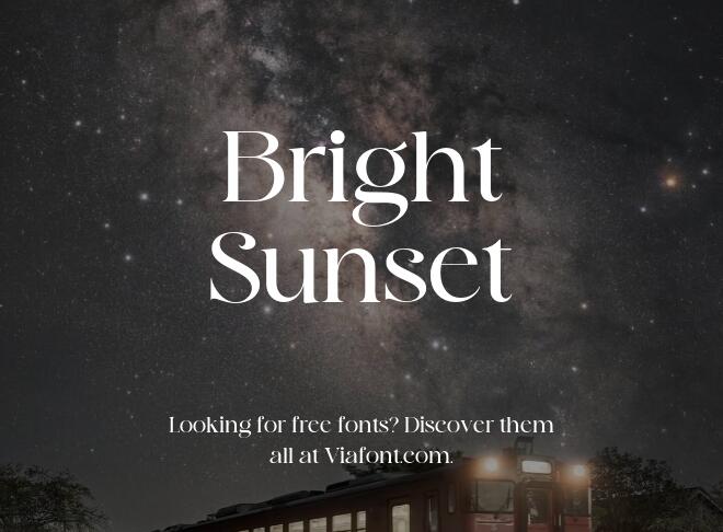 Bright Sunset Font