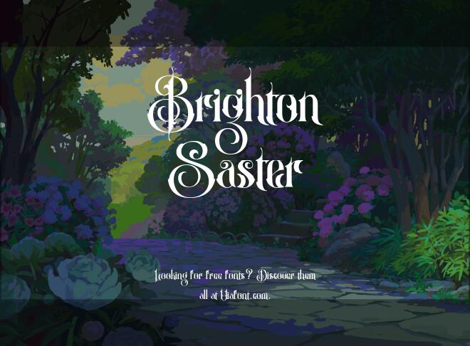 Brighton Saster Font