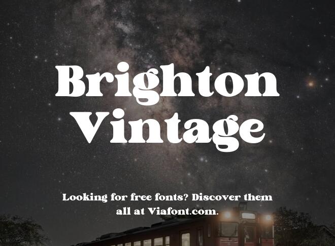 Brighton Vintage Font