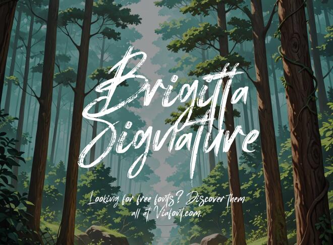 Brigitta Signature Font