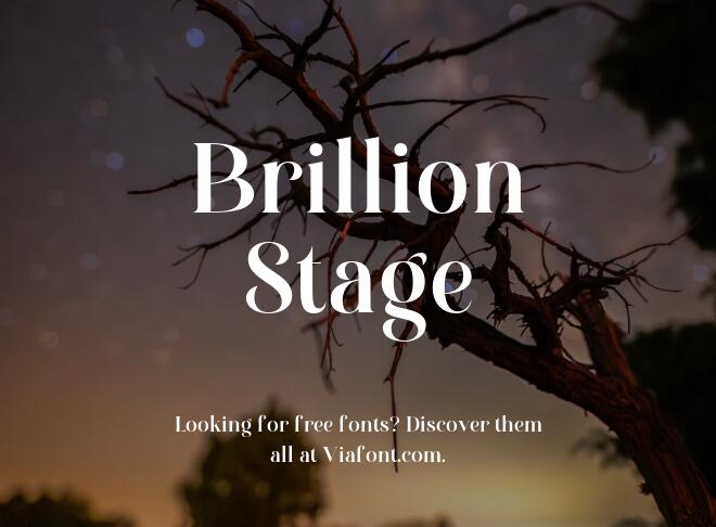 Brillion Stage Font