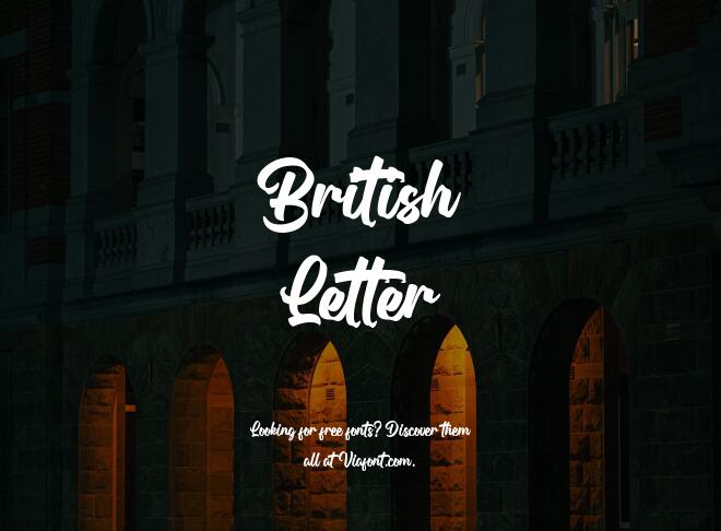 British Letter Font