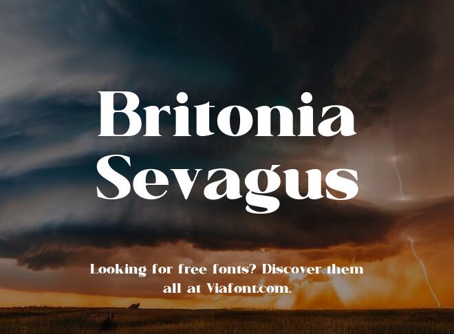 Britonia Sevagus Font