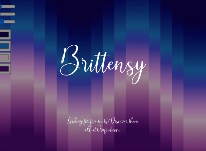 Brittensy Font