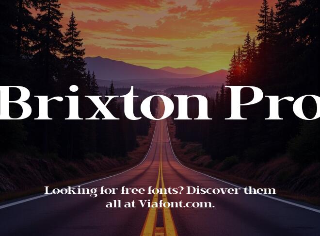 Brixton Pro Font