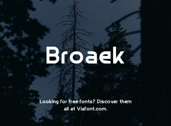 Broaek Font
