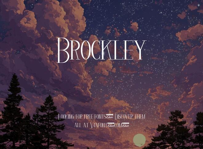 Brockley Font