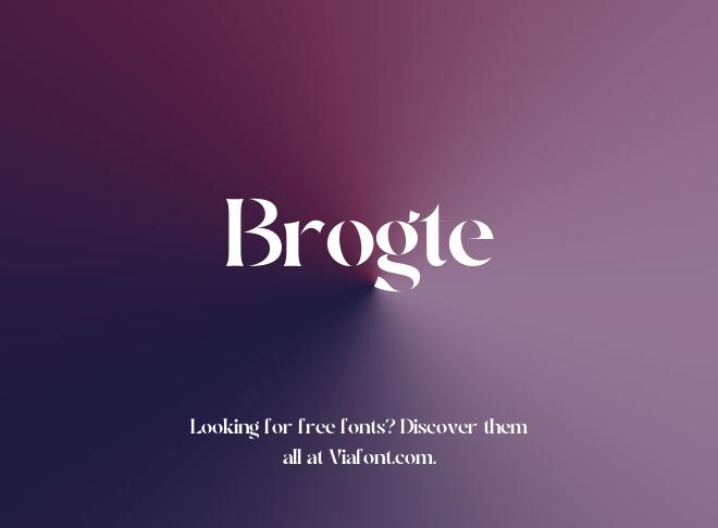 Brogte Font