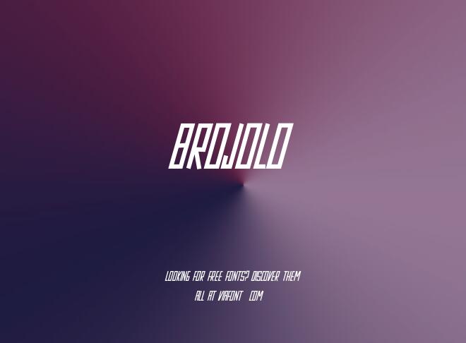 Brojolo Font
