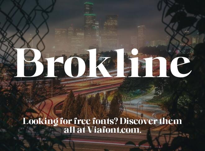 Brokline Font