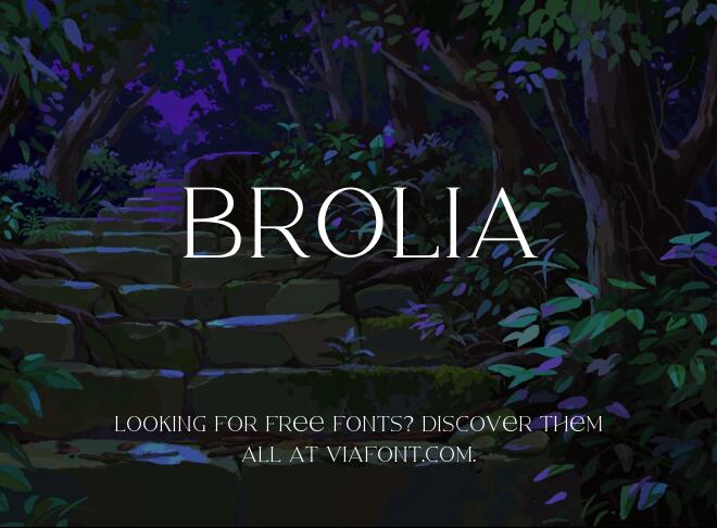 Brolia Font