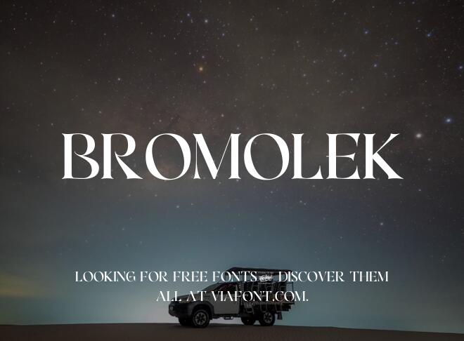 Bromolek Font