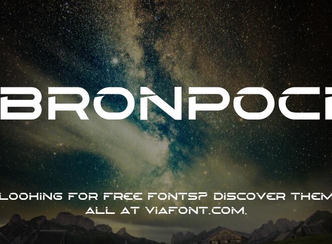 Bronpoci Font