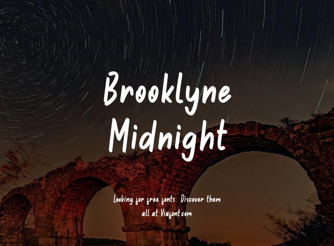 Brooklyne Midnight Font