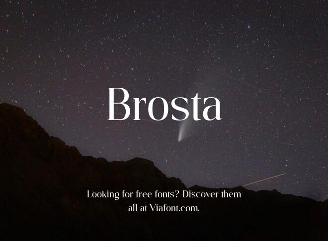 Brosta Font