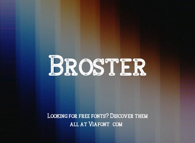Broster Font