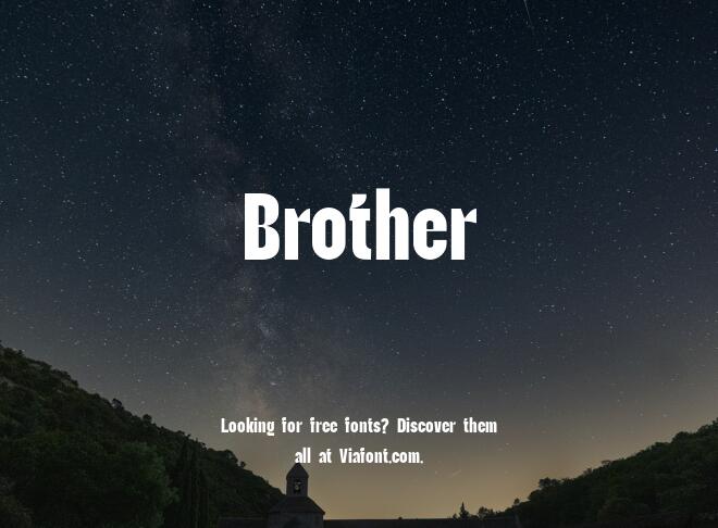 Brother Font