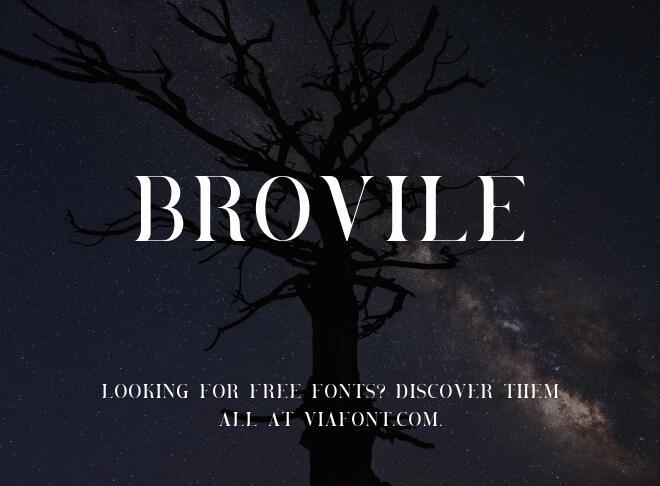 Brovile Font