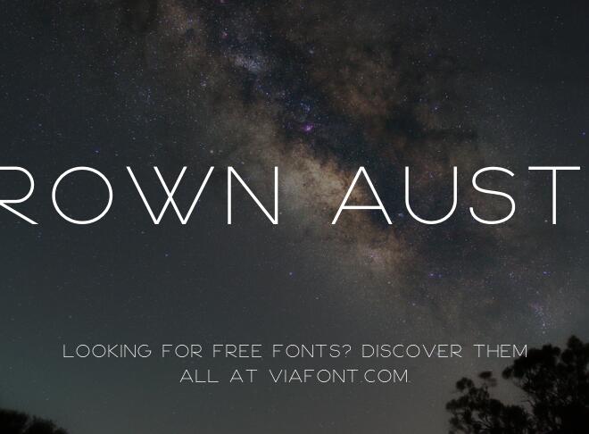Brown Austin Font
