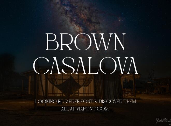 Brown Casalova Font