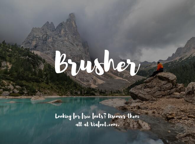 Brusher Font
