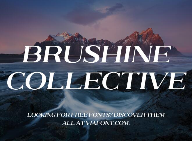 Brushine Collective Font